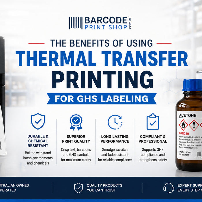 The benefits of using thermal transfer printing for GHS labeling