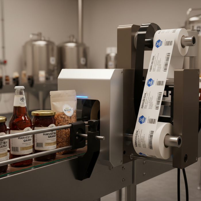 Using thermal transfer printing for food and beverage labeling