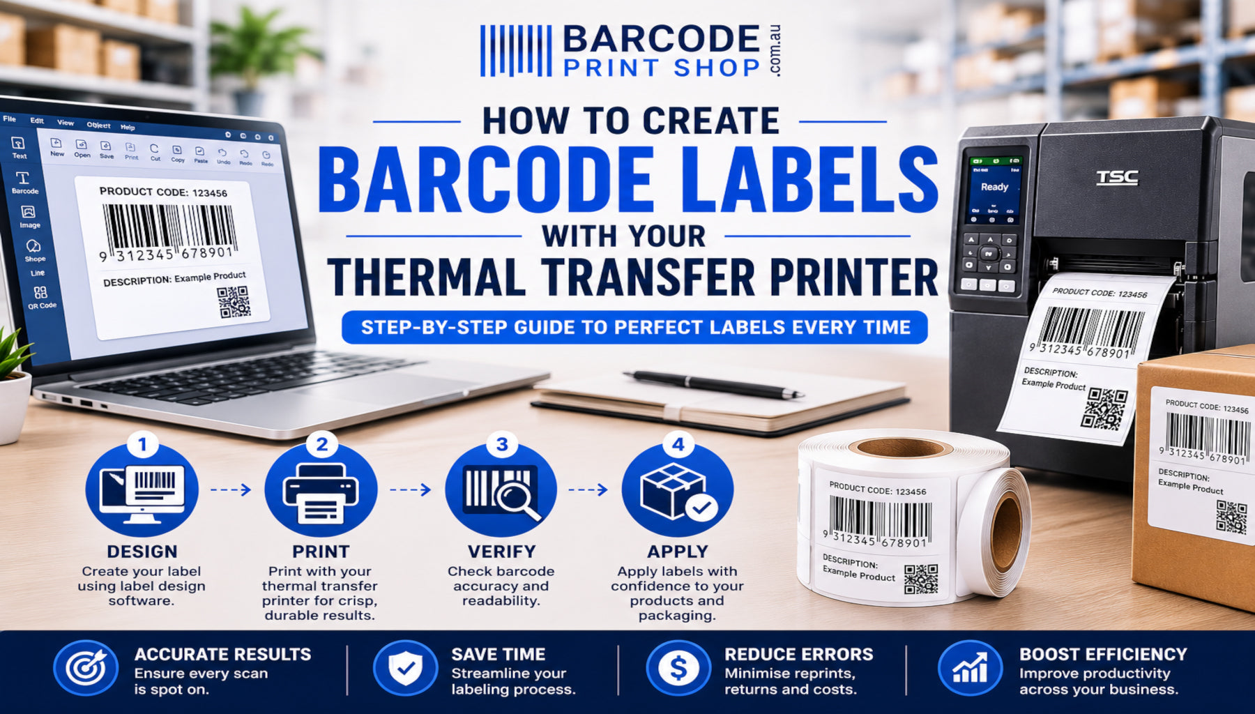 How to create barcode labels with your thermal transfer printer