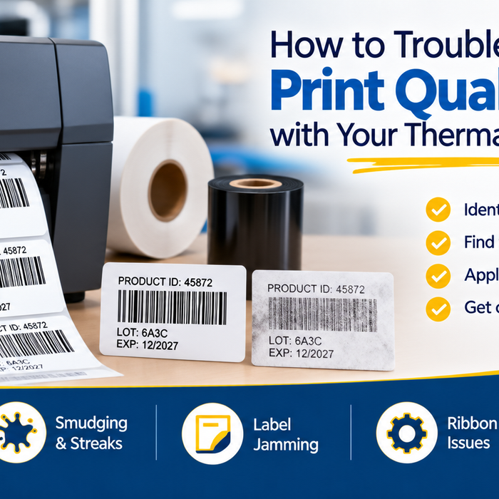 Troubleshooting tips for printing issues with thermal transfer label printers