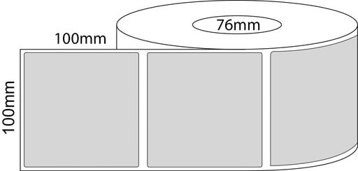 100x100mm Direct Thermal Labels with 76mm core - Barcode Print