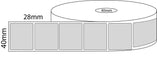 40x28mm Direct Thermal Labels 40 millimeter core - Barcode Print