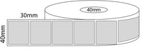 40x30mm Thermal Transfer Labels 40mm Core - Barcode Print