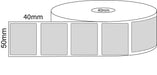 50x40mm Thermal Transfer Labels - 40 mm core - 2,500 Barcode Labels per Roll - Barcode Print