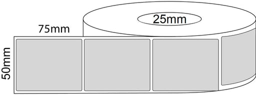 50x75mm Direct Thermal Labels - 25 mm Core - 200 Labels Per Roll - Barcode Print