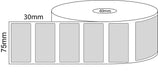 75x30mm Direct Thermal Labels - 40mm Core - 2,000 Barcode Labels per Roll - Barcode Print