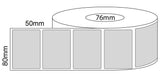 80x50mm Direct Thermal Labels - 76 millimeter core roll - 3,000 Labels per Roll - Barcode Print