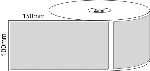 A6 Direct Thermal Shipping Labels - 500 Labels per Roll - 25mm Core Roll - A6 100mm x 150mm - Barcode Print