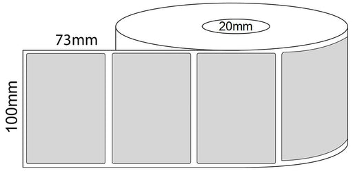 A7 Direct Thermal Labels - 200 Labels per Roll - A7 100mm x 73mm Thermal Direct Labels - 20mm Core - Barcode Print Barcode Print