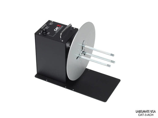 CAT-3-ACH Full-size Rewinder with adjustable 1" - 4" core diameter, up to max 6.5" label width and up to 11.5" roll diameter - Barcode Print