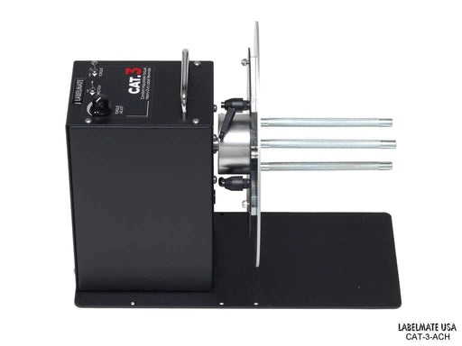CAT-3-ACH Full-size Rewinder with adjustable 1" - 4" core diameter, up to max 6.5" label width and up to 11.5" roll diameter - Barcode Print