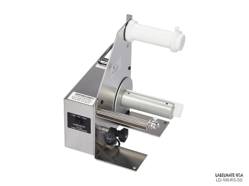 LD-100-RS-SS Label Dispenser, Reflective Sensor for Opaque Labels. 4.5" Width. Stainless Steel CXhassis And Cover. (AU/NZ PSU) - Barcode Print