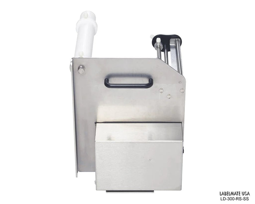 LD-300-RS Label Dispenser. Reflective Sensor. 8.5" Width. Stainelss Steel Chassis & Cover. Not for Transparent Labels. - Barcode Print