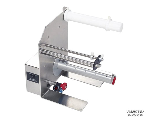 LD-300-U-SS Label Dispenser. Reflective Sensor. 8.5" Width. Stainless Steel Chassis And Cover. For Transparent And Opaque Labels. - Barcode Print