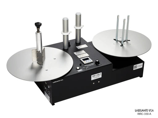 RRC-330-A Counter, Self-Contained Reel-to-Reel, 13" Roll Diameter, 1"-4" Adjustable Rewind Core - Barcode Print