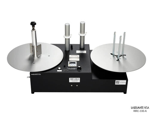 RRC-330-A Counter, Self-Contained Reel-to-Reel, 13" Roll Diameter, 1"-4" Adjustable Rewind Core - Barcode Print