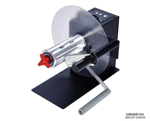 UNI-CAT-CHUCK Universal Smart Rewinder/Unwinder W/Tension Sensor Arm - Barcode Print