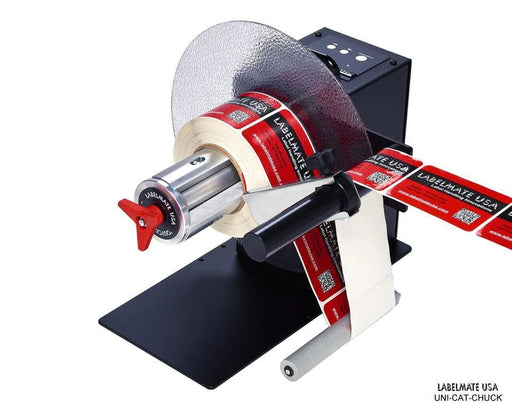 UNI-CAT-CHUCK Universal Smart Rewinder/Unwinder W/Tension Sensor Arm - Barcode Print