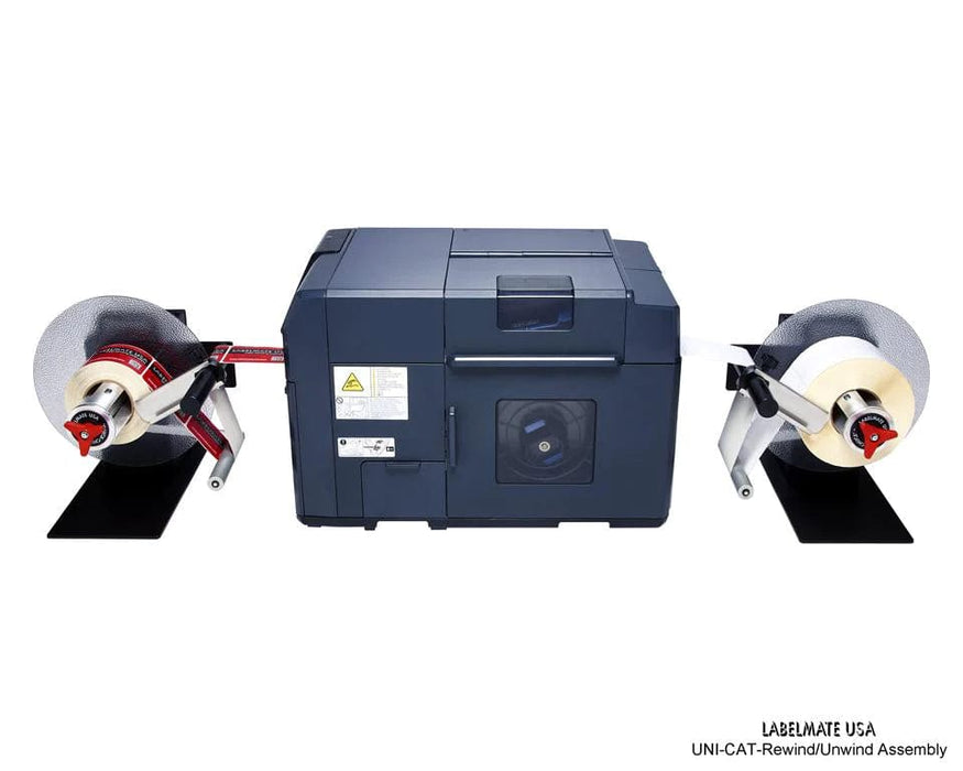 UNI-CAT-CHUCK Universal Smart Rewinder/Unwinder W/Tension Sensor Arm - Barcode Print