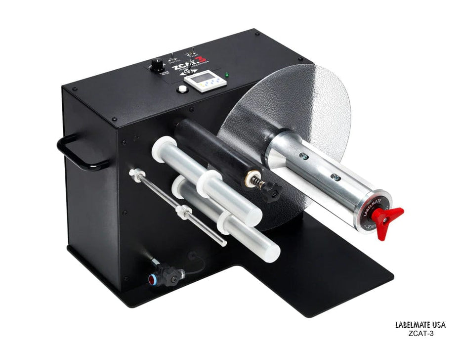 ZCAT-10 Right orientation (L to R) Rewinder - Adjustable Tension Control - Max media width 266mm - Max Diameter 305mm - 76mm core chuck - Barcode Print