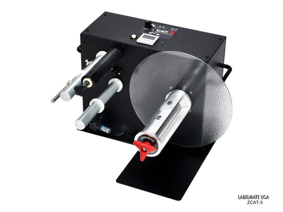 ZCAT-10 Right orientation (L to R) Rewinder - Adjustable Tension Control - Max media width 266mm - Max Diameter 305mm - 76mm core chuck - Barcode Print