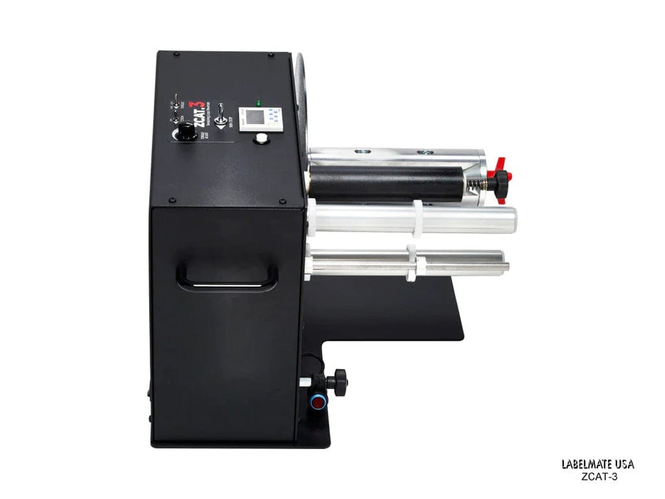 ZCAT-10 Right orientation (L to R) Rewinder - Adjustable Tension Control - Max media width 266mm - Max Diameter 305mm - 76mm core chuck - Barcode Print