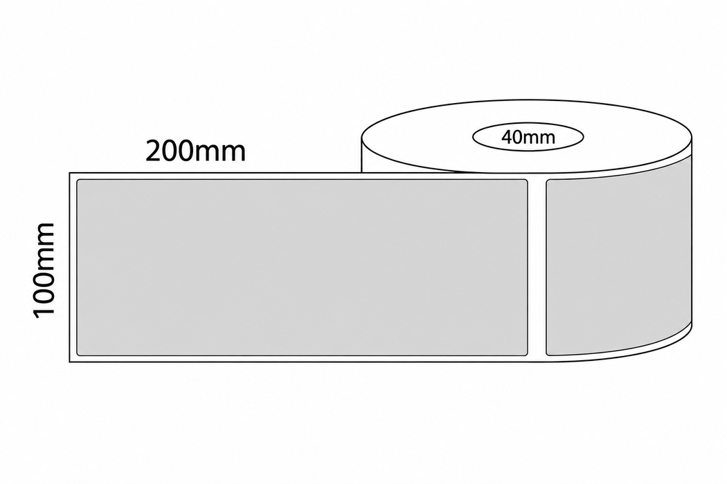 100x200mm Thermal Transfer Labels