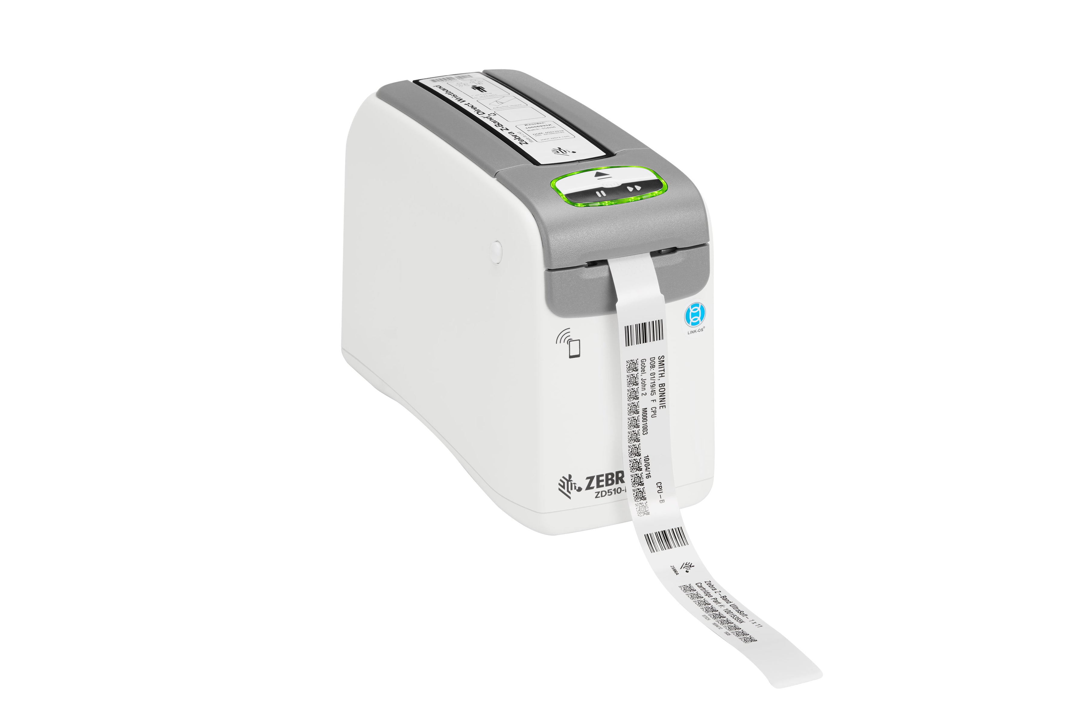 Zebra ZD510 Direct Thermal Series Wristband Printer — Barcode Print
